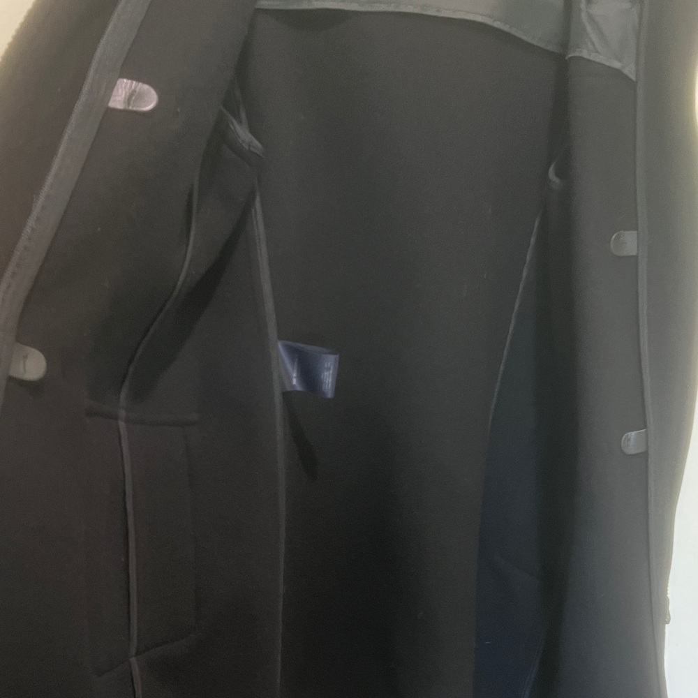 Burberry 100% Wool Duffle Black Hooded Toggle Coat Size 10 - EUC - Picture 9 of 10